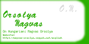 orsolya magvas business card